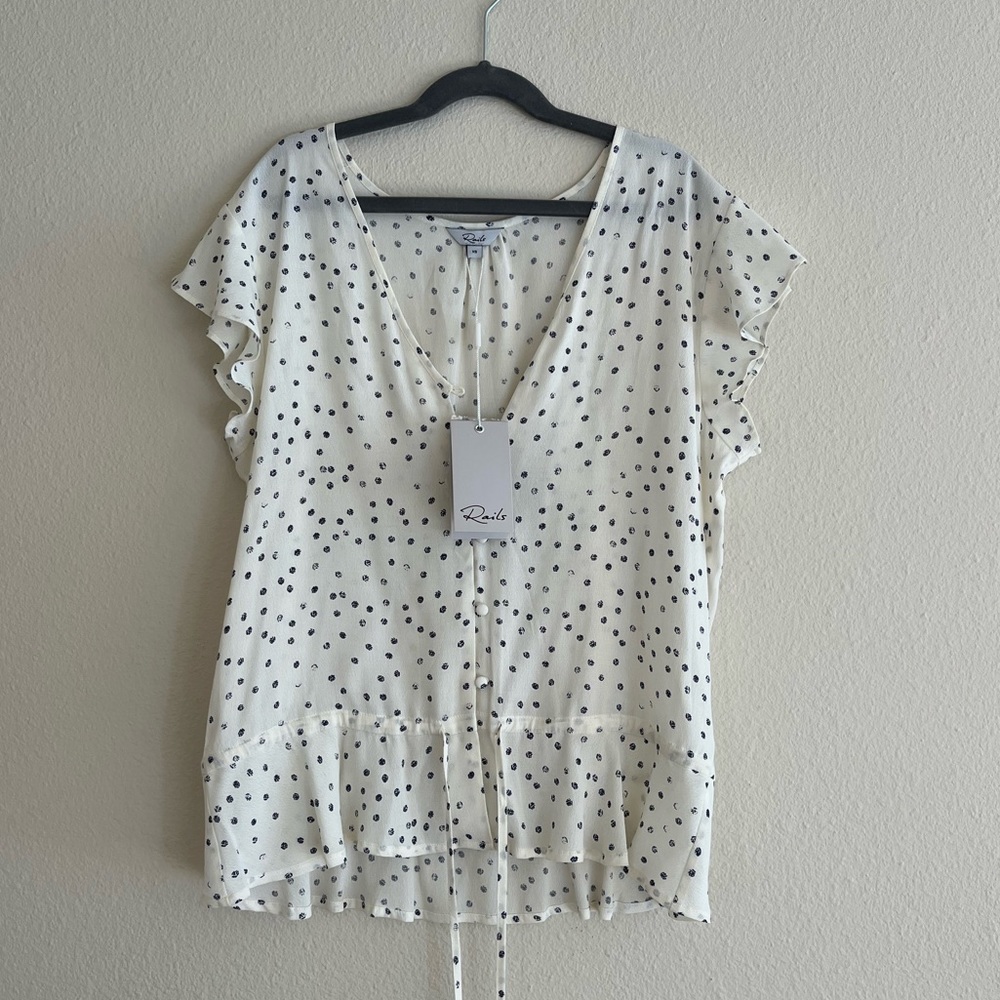 NWT Rails LA polka dot blouse